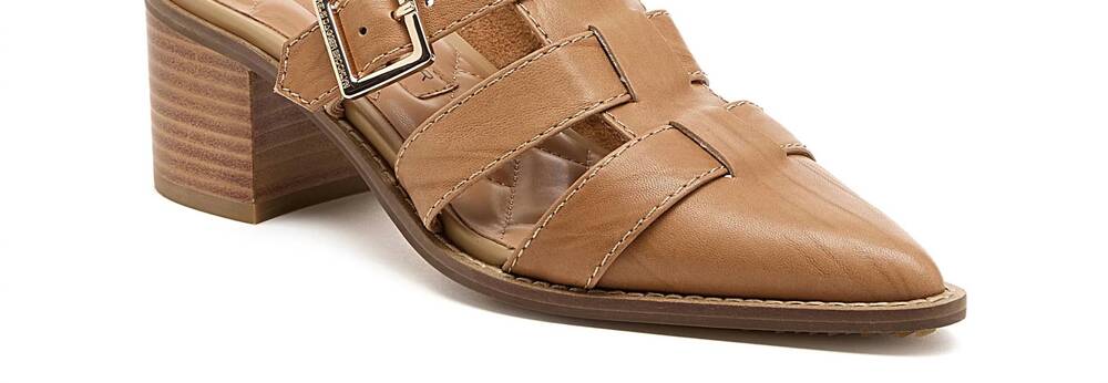 NEW KELSI DAGGER women's mitchie mule slides in oatmeal leather